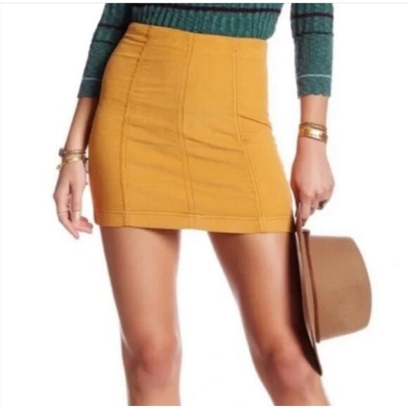 Free People Modern Femme Corduroy Mini Skirt - Picture 2 of 5